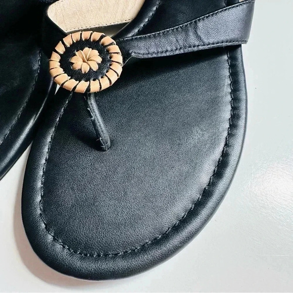 NWOT Jack Rogers Roxy Leather Flip Flops - Picture 4 of 7